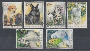 NEW ZEALAND USED SET (6) POPULAR PETS (ID:NZS1538U) - Picture 1 of 1