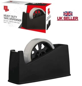 Heavy Duty Tape Dispenser Desktop Office Sellotape Sticky Cellotape Pack Holder - Picture 1 of 4