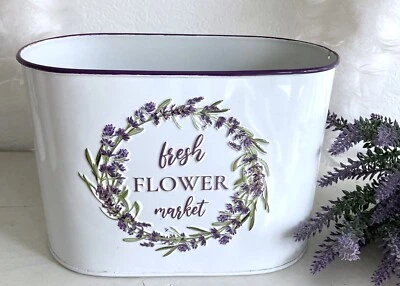 Übertopf Blumentopf Jardiniere  Blumenschale  Lavendel * Fresh Flower Market * # - Bild 1 von 2