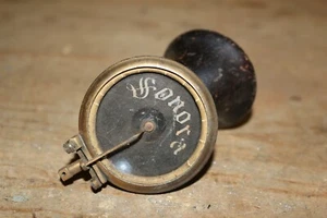 Unusual Antique Sonora Record Phonograph Gold Metal & Wood Reproducer - Picture 1 of 11