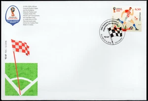 CROATIAN FDC, FIFA WORLD FOOTBALL CHAMPIONSHIP RUSSIA 2018 NEW **MNH - Picture 1 of 1