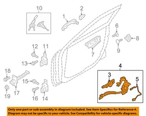 HYUNDAI OEM 12-17 Veloster Front Door Lock Hardware-Lock Assy 813202V010 - Bild 1 von 2