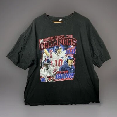 Camiseta De Colección New York Giants Super Bowl XLI Negra Gráfica 3XL 6572 Foto 1 de 4