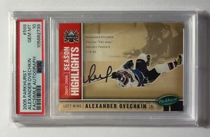 2005-06 Parkhurst Alexander Ovechkin Facsimile Autograph /100 PSA 10 Rookie - Picture 1 of 2