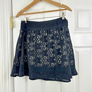 Vintage 90S Joe Benbasset Skirt Black Lace Mini Skater Dark Fairy Grunge Y2K - Picture 1 of 7