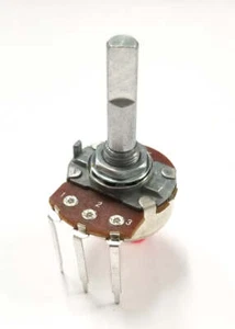 PC37, Philmore 500K Ohm Audio Taper Potentiometer ~ 24mm Body with 1/4" D Shaft - Picture 1 of 1