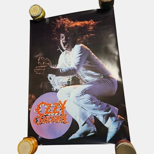 Póster promocional Ozzy Osbourne Blizzard Of Ozz 24x34 1981 rock original vintage - Imagen 1 de 9