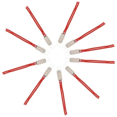 10pcs Useful Close Temperature Switch 130℃ Thermal Switch Temperature Protector - Image 1 of 4