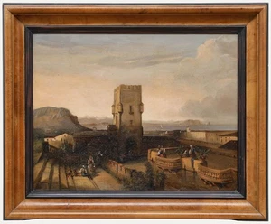 Italian School 19th Century Oil - The Tower - Picture 1 of 7