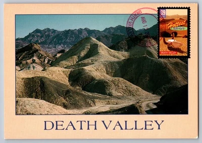 #4070 Wonders of America Hottest Spot Death Valley Maxi Card w/Death Valley Canc - Image 1 of 2