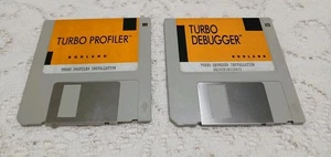 Borland Turbo Profiler Debugger DOS Vintage 3.5 Floppy Disk DISC LOT Vintage - Picture 1 of 2
