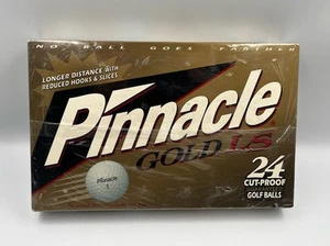 Pinnacle Gold LS Golf Balls 24 Lithium Surlyn Covered Cut Proof USA NEW SEALED - Picture 1 of 5