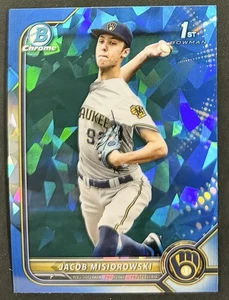 2022 Jacob Misiorowski Bowman Draft Chrome Sapphire Refractor - Bild 1 von 2