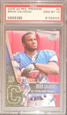 2006 Upper Deck Rookie Premiere #3 Brian Calhoun - PSA Gem Mint (10) - Image 1 of 2