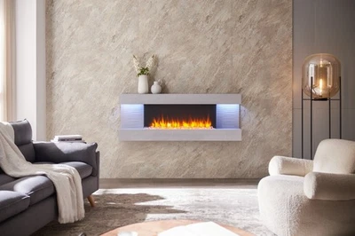 FLAMME Kingston Wall mounted Electric Wall Mounted Fire - Image 1 of 4