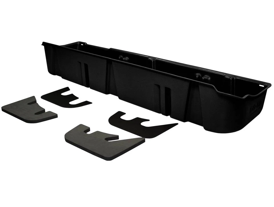 DU-HA Black Underseat Storage Case Fits 2009-2014 Ford F150/Raptor SuperCrew Cab Foto 1 de 4