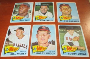 6) 1965 Topps Los Angeles Angels baseball cards #26 Knoop #66 #85 $324 #342 #464 - Picture 1 of 2
