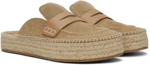 JW Anderson Wildleder Slipper Penny Loafer Espadrilles Herren 44/10,5 Medium Beige - Bild 1 von 23