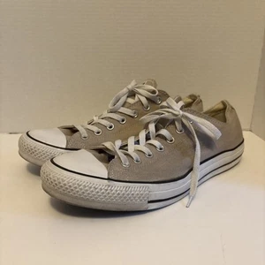 Size 12 Converse All Star Men's Unisex Beige Lace Up Sneakers Casual - Picture 1 of 7