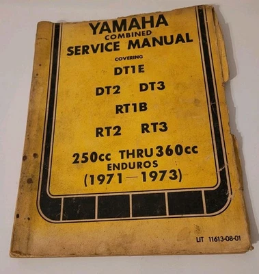 Original Yamaha LIT-11613-08-01 manual de servicio combinado 1971-1973 Foto 1 de 3