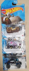 HW Metro 2020 Set Of 3 Cars Unimog 1300, Raijin,  & Speed Dozer - Picture 1 of 4