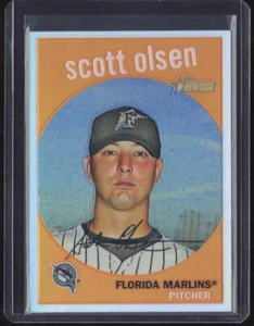 2008 Topps Heritage #C227 Scott Olsen Chrome Refractors #/559 - Picture 1 of 2