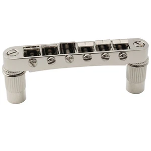 Musiclily Pro Nickel 52mm Tune-o-matic Wide Bridge For Epiphone Les Paul Guitar - Picture 1 of 6