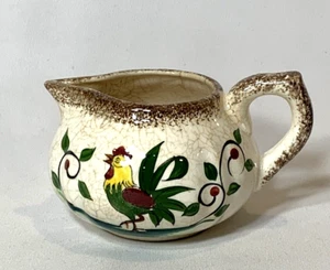 Napco Japón Gallo y Vid Crema De Colección Cerámica Mediados de Siglo Casa de Campo - Imagen 1 de 6
