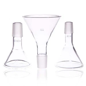 50-100mm Chemistry funnel Vacuum Lab Science Apparatus Powder Glassware Beaker - Picture 1 of 5