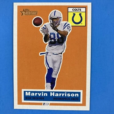 Marvin Harrison 2001 Topps Heritage Card #64 NFL Indianapolis Colts - Image 1 of 2
