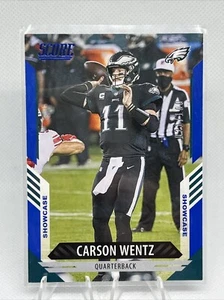 2021 Panini Score CARSON WENTZ SHOWCASE PARALLEL #69 EAGLES /100 - Picture 1 of 2