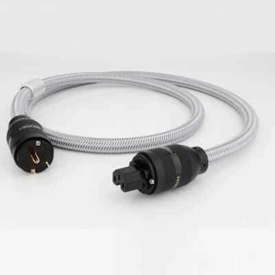 HiFi OFC Pure Copper US EU AU AC Power Cable IEC320 C15 Female Mains Supply Wire - Image 1 of 4