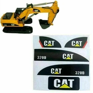 Metal Decals Sticker Set for Huina 550 15 RC Channel Excavator Amewi Top Race - Picture 1 of 6