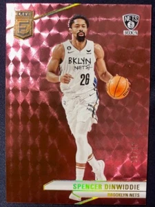 2023 Donruss Elite #182 Spencer Dinwiddie FOTL Pink #11/17, Nets - Picture 1 of 1