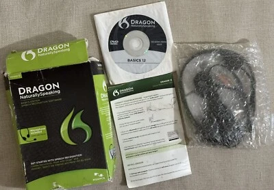 Nuance Dragon Naturally Speaking Basics - Version 12 (DVD, 2013 1-Disc) Open Box - Image 1 of 4