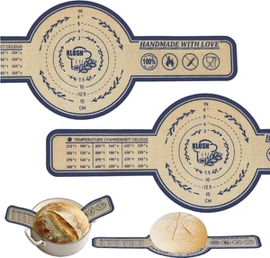 Sourdough Bread Baking Mat Set, 2 Pack Silicone Sling for Dutch Oven, 500°F - Picture 1 of 12