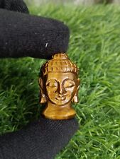 Natural Gemstone Tiger Eye Buddha Head 25 Grams For Peace And Positive Energy 