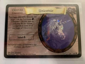 Harry Potter TCG Rare - Unicorn Holofoil 20/116 - New - Spanish Print - Picture 1 of 3