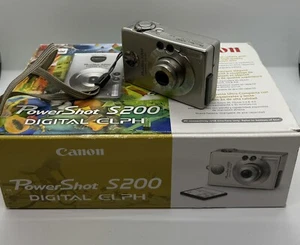 Canon PowerShot S200 Elph - Digital Camera - Charger & Accessories *READ* - Picture 1 of 8
