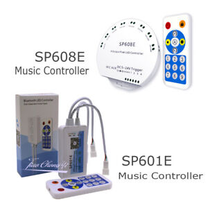 SP608E SP601E 2/8 Output Bluetooth  Music Controller for WS2811 WS2812 LED Strip