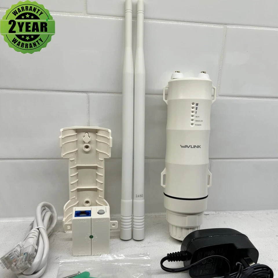 AC1200 Extensor Wi-Fi Exterior Wifi Booster Largo Alcance Doble Banda Router Repetidor Foto 1 de 4