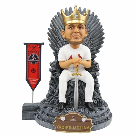 Yadier Molina St. Louis Cardinals Game of Thrones Iron Throne GOT Bobblehead MLB Cover