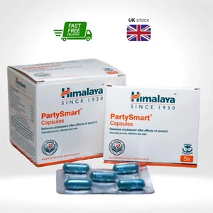 Party Smart Himalaya 5 Caps - Herbal Hangover Relief Supplement, Alcohol Detox - Picture 1 of 4