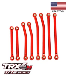 ALLOY Full Tie Rod Link Set 9742R TRAXXAS FOR 1/18 TRX-4M Crawler 97074 97054-1 - Picture 1 of 7