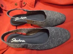 Skechers Women’s Cleo Snip Sweet Time Flats Blue, Size 7.5 M Shoes - Picture 1 of 2