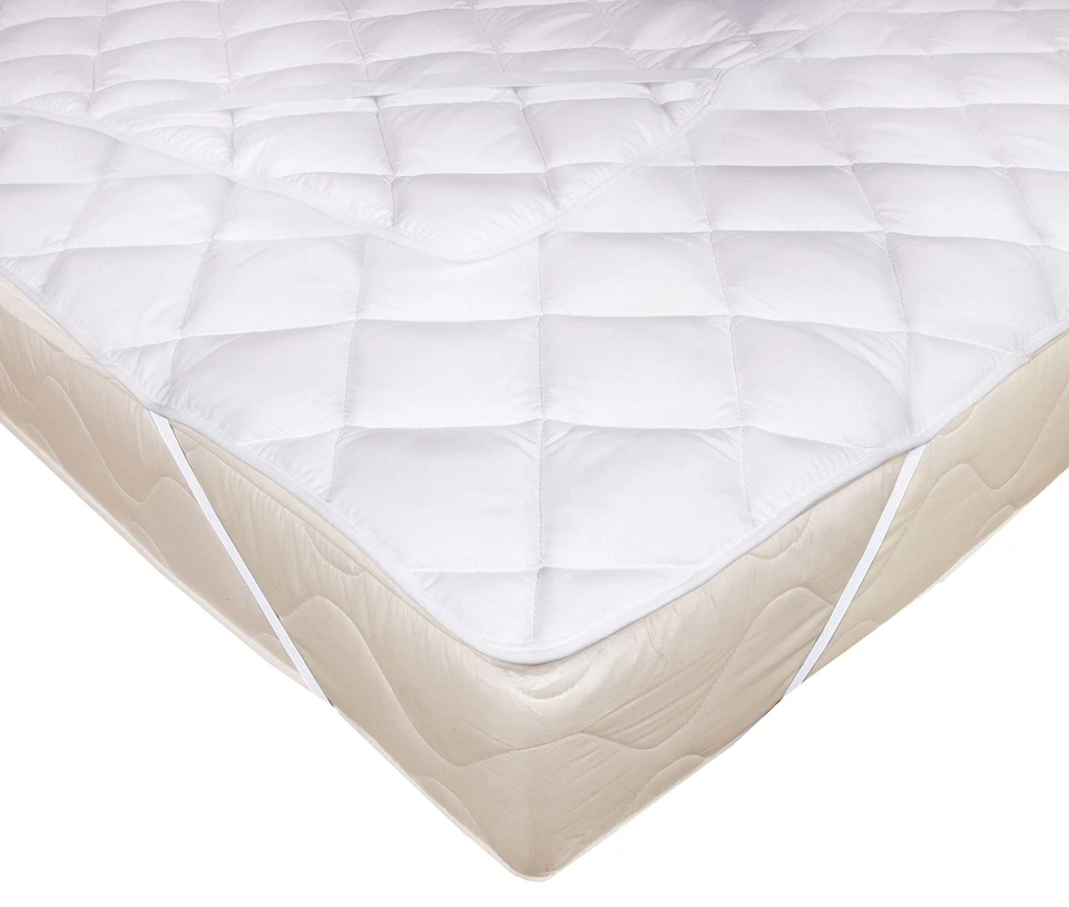 Topper Matratzenschoner 80x200 cm weitere verfügbar Gummizug Weiß - Bild 1 von 4