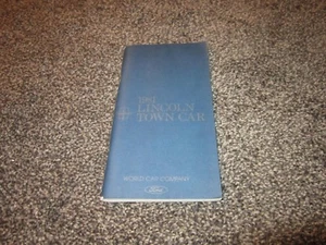 1981 LINCOLN TOWN CAR OWNERS GUIDE MANUAL ORIGINAL OEM  - Picture 1 of 2