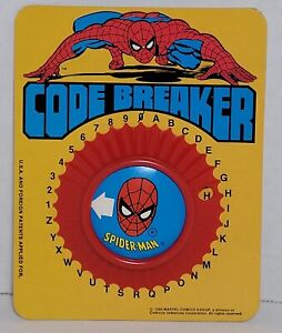 Vintage Gordy Amazing SPIDER-MAN Spiderman Code Breaker 1980 Marvel Collectible