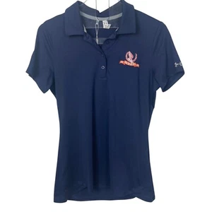 Camisa polo de golf New York Athletic Club Under Armour para mujer pequeña azul UPF NUEVA CON ETIQUETAS - Imagen 1 de 9