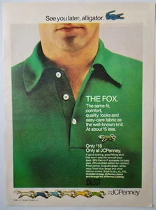 Camisa Polo Fox JC Penney Izod Lacoste Inspirada Original SI Anuncio 1982 8x11" - Imagen 1 de 1